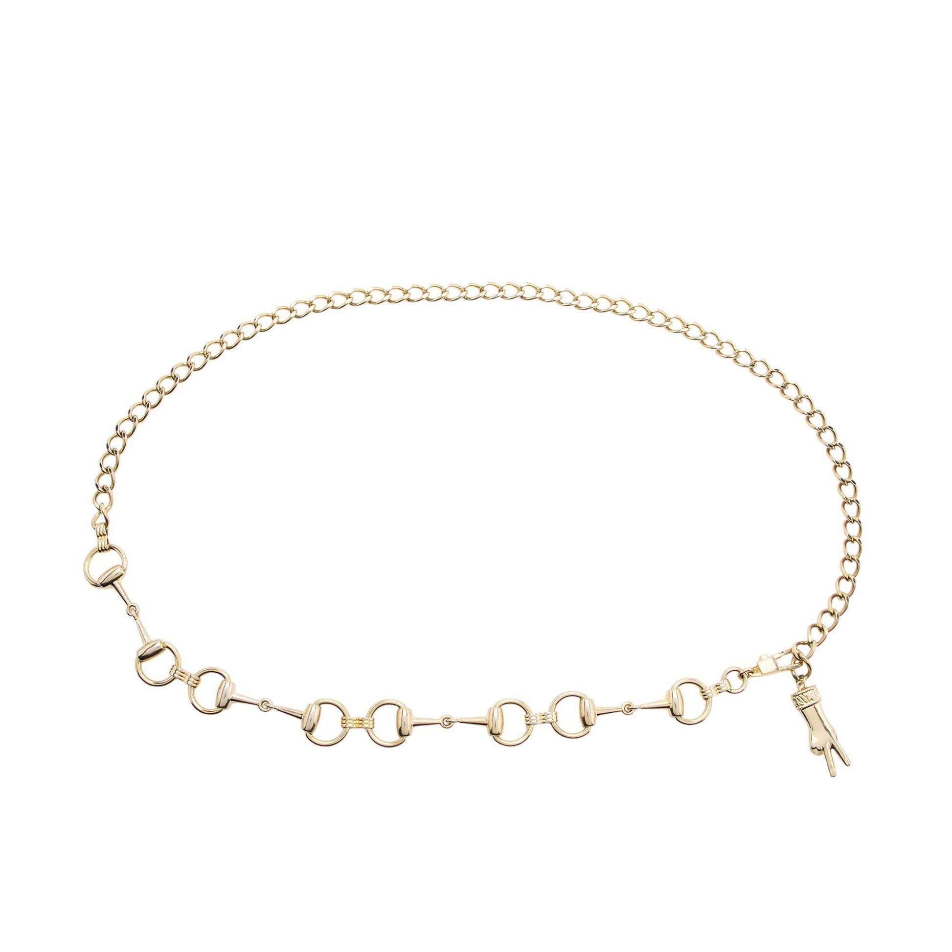 Gucci Horsebit Belt - OS SHF-i5cg1d Gold Chain Accessory