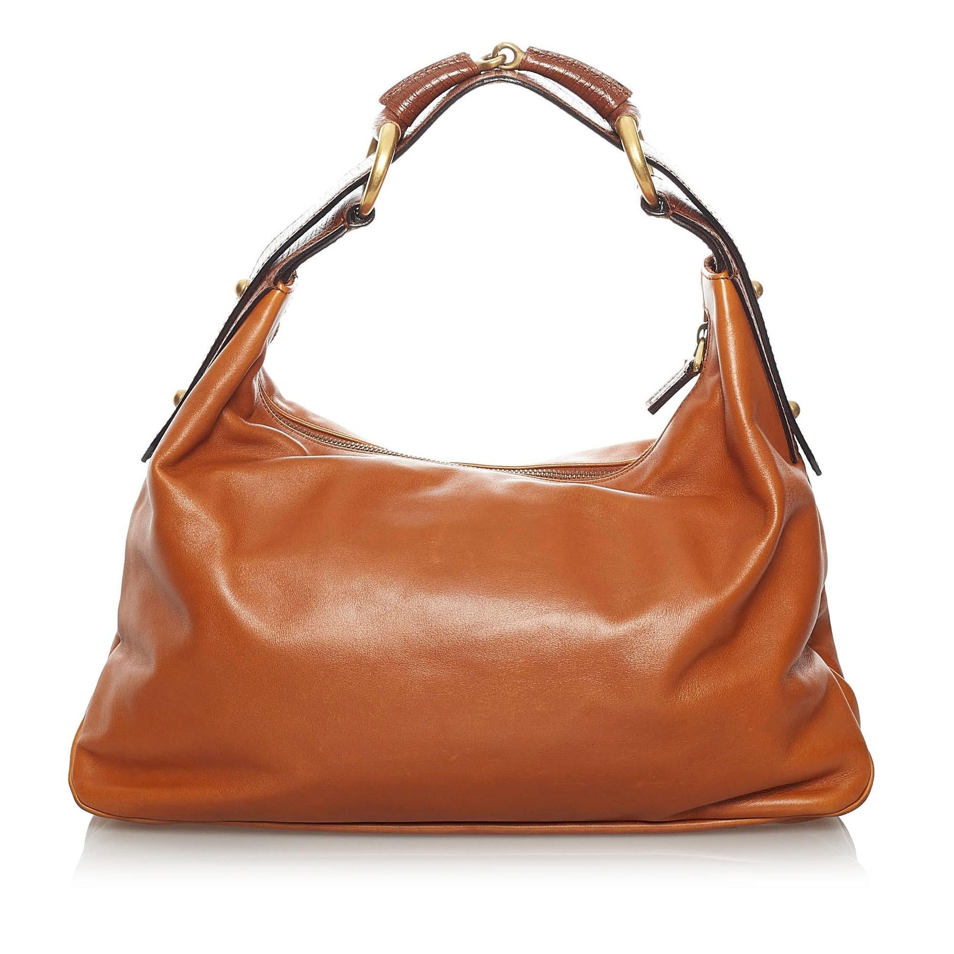 Gucci Horsebit SHG Leather Calf Brown Chain Shoulder Bag