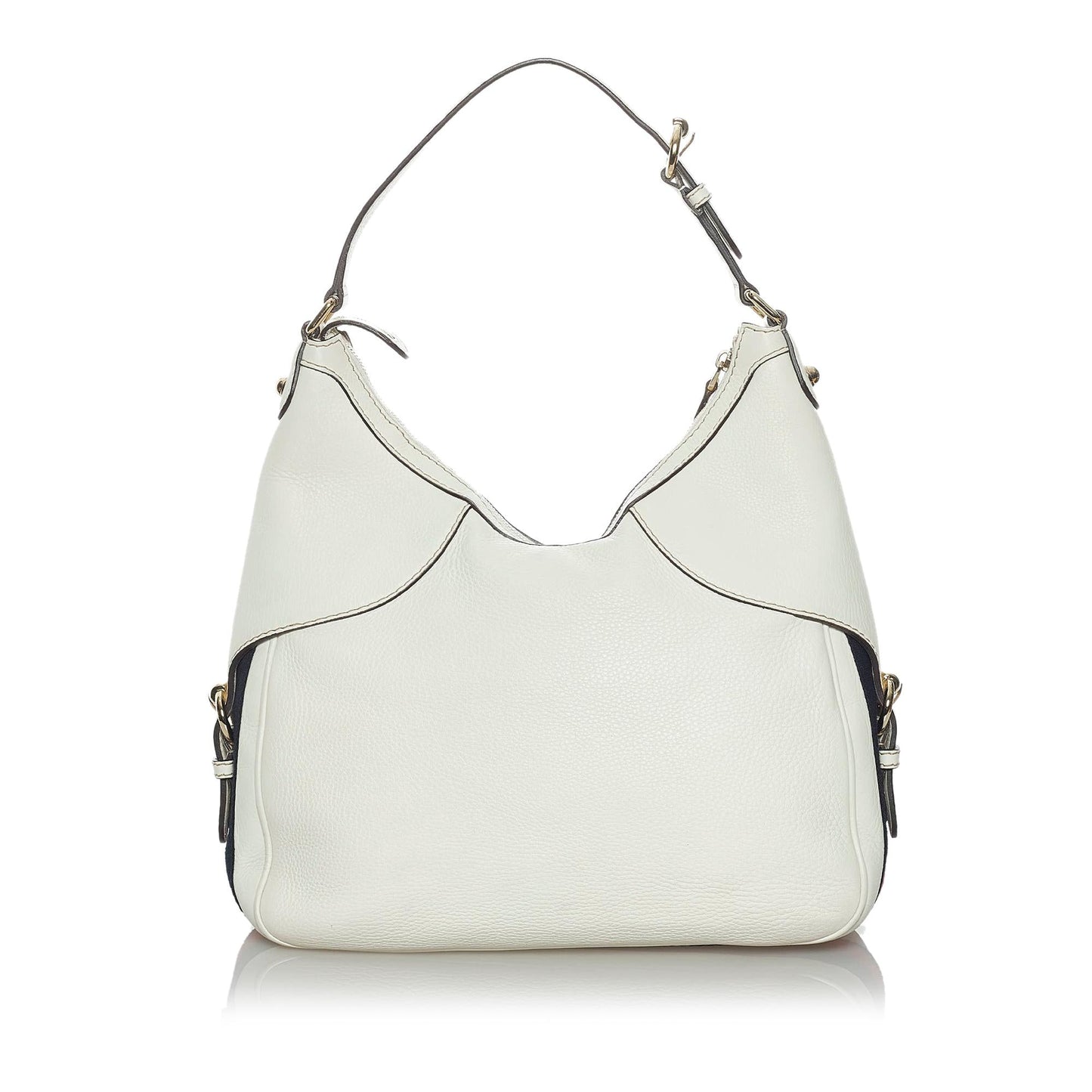 Gucci Horsebit Heritage SHG Leather Calf White Shoulder Bag