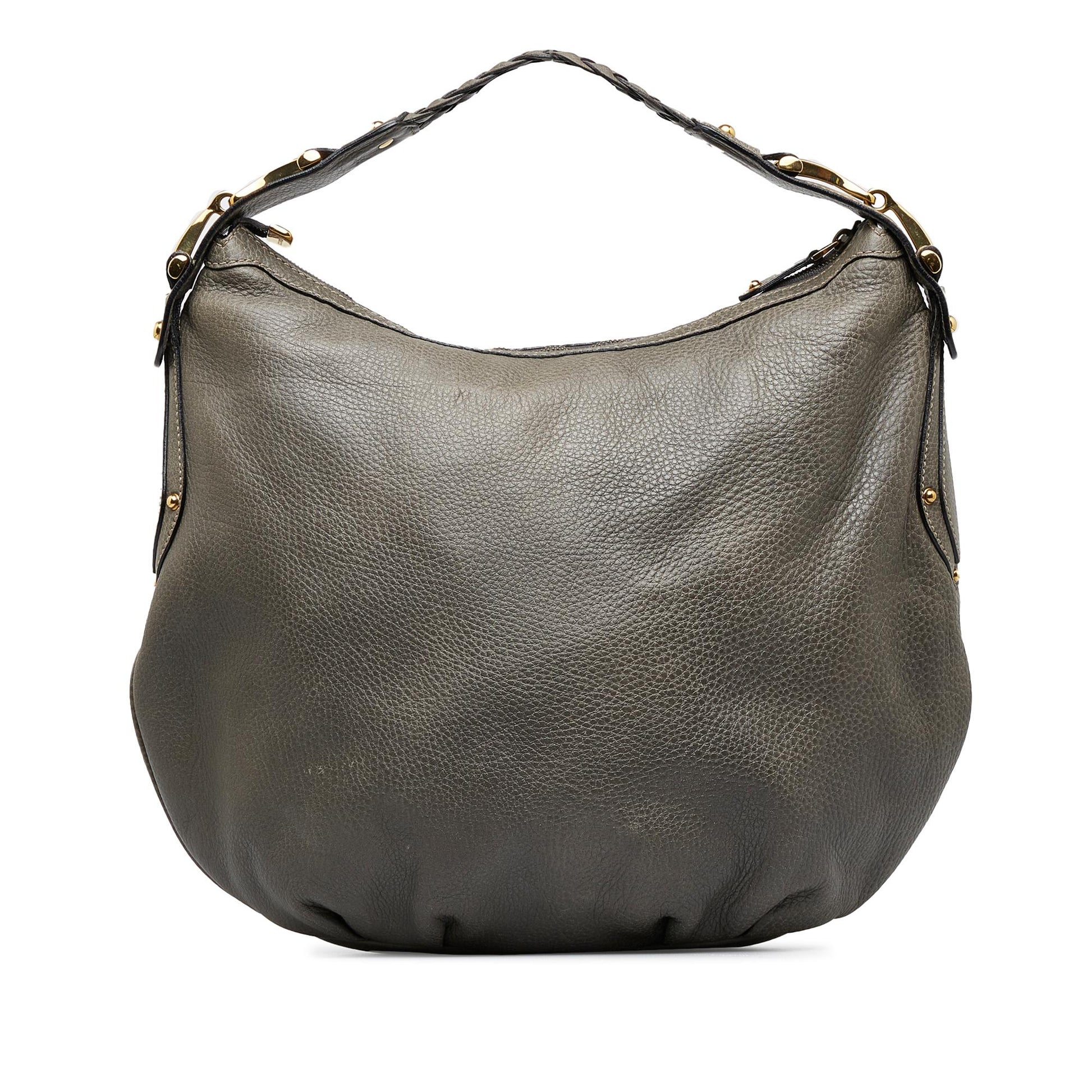 Gucci Horsebit SHG-5epsCT Calf Silver Shoulder Bag