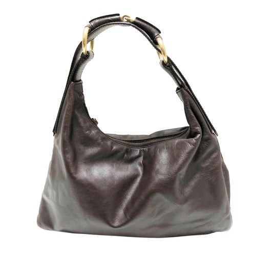 Gucci Horsebit SHG-dgyqY3 Calf Brown Shoulder Bag