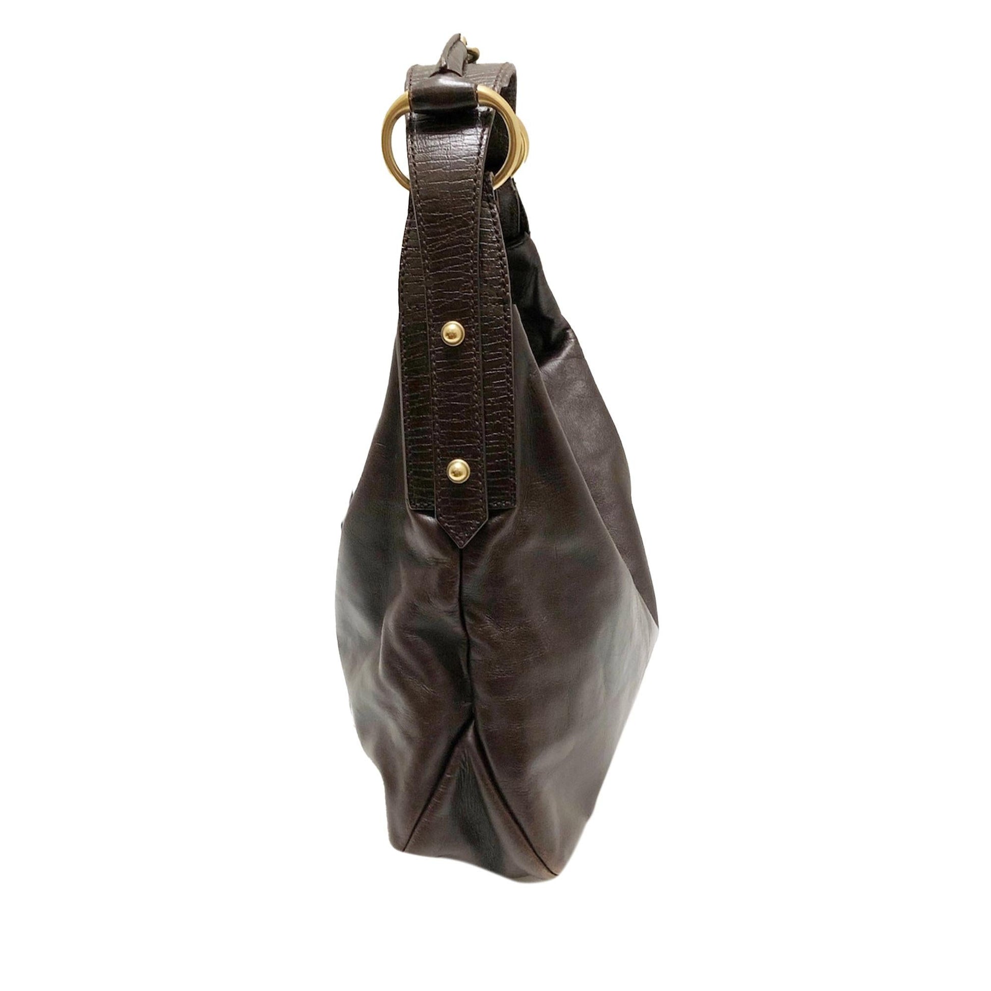Gucci Horsebit SHG-dgyqY3 Calf Brown Shoulder Bag