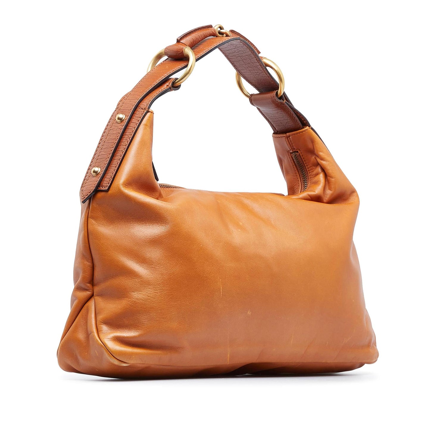 Gucci Horsebit SHG-XkHk4M Calf Brown Shoulder Bag