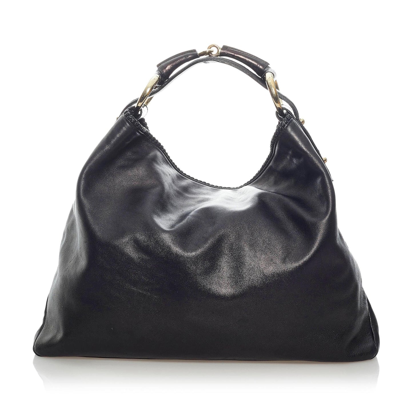 Gucci Horsebit SHG Leather Calf Black Shoulder Bag Bag Shg
