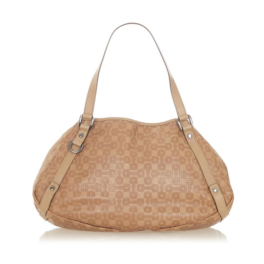 Gucci Horsebit Pelham SHG-WS25sg Canvas Brown Tote Bag
