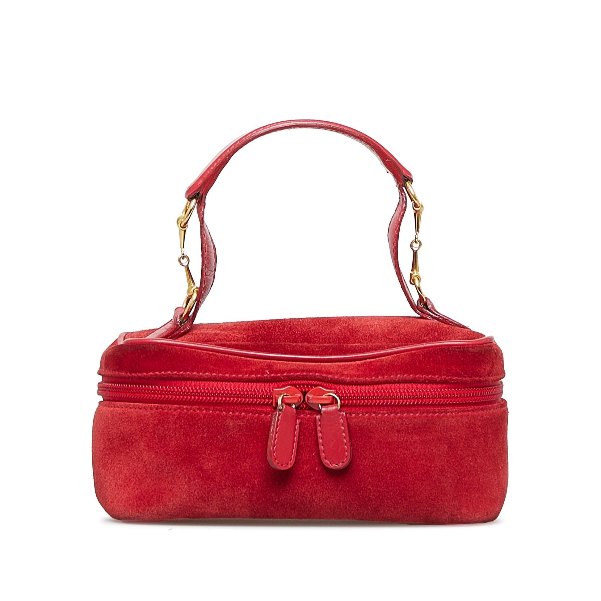 Gucci Horsebit Vanity SHG-r272H6 Calf Red Handbag