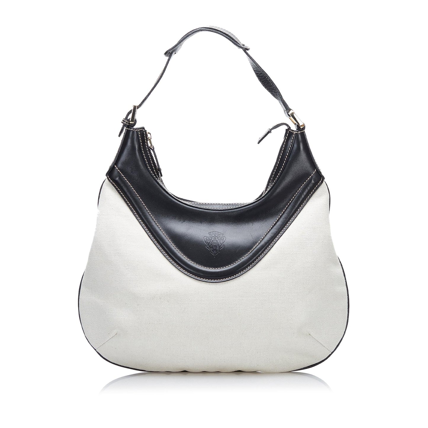 Gucci Hysteria Crest SHG Canvas White Shoulder Bag