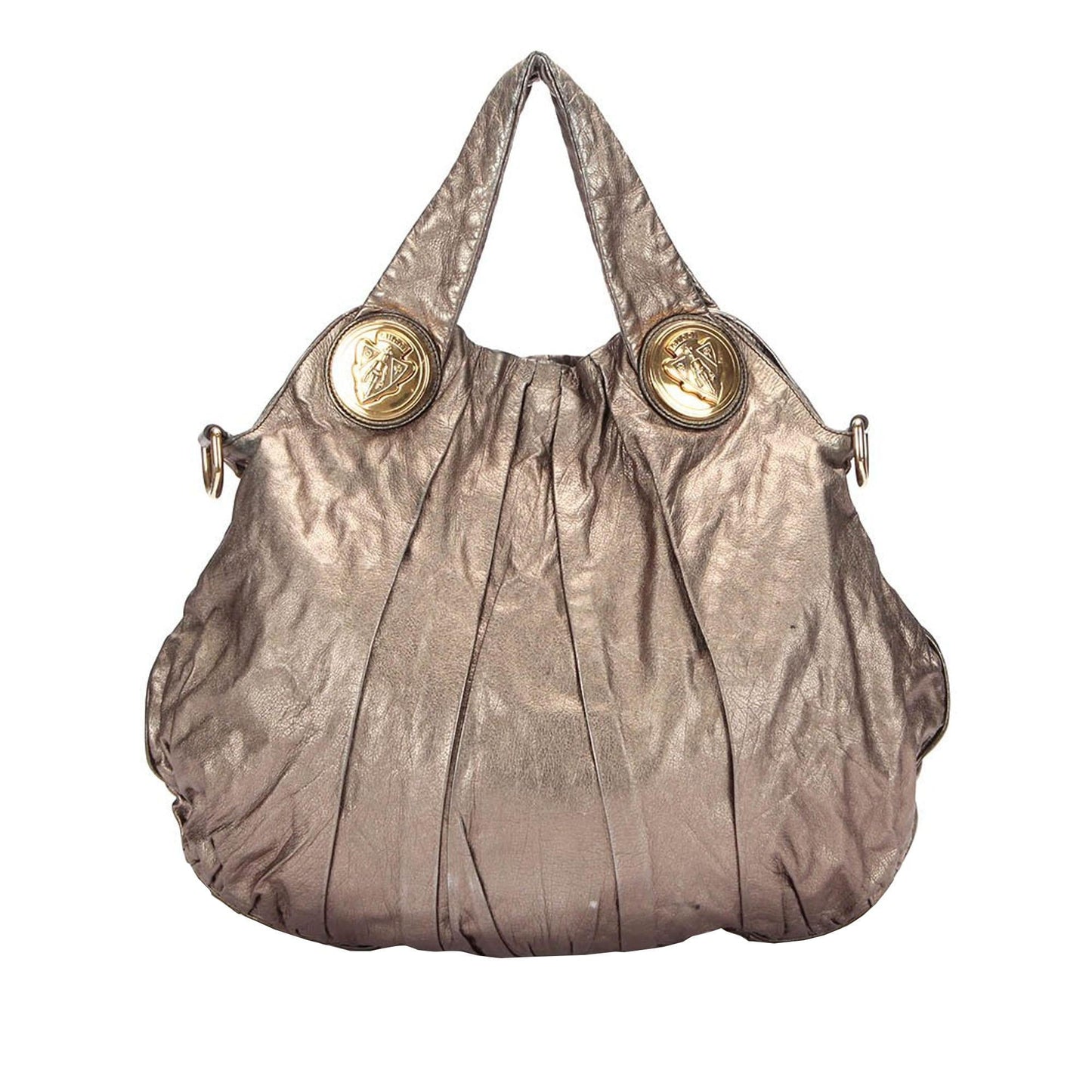 Gucci Hysteria SHG-FRz2P0 Leather Calf Silver Satchel Bag