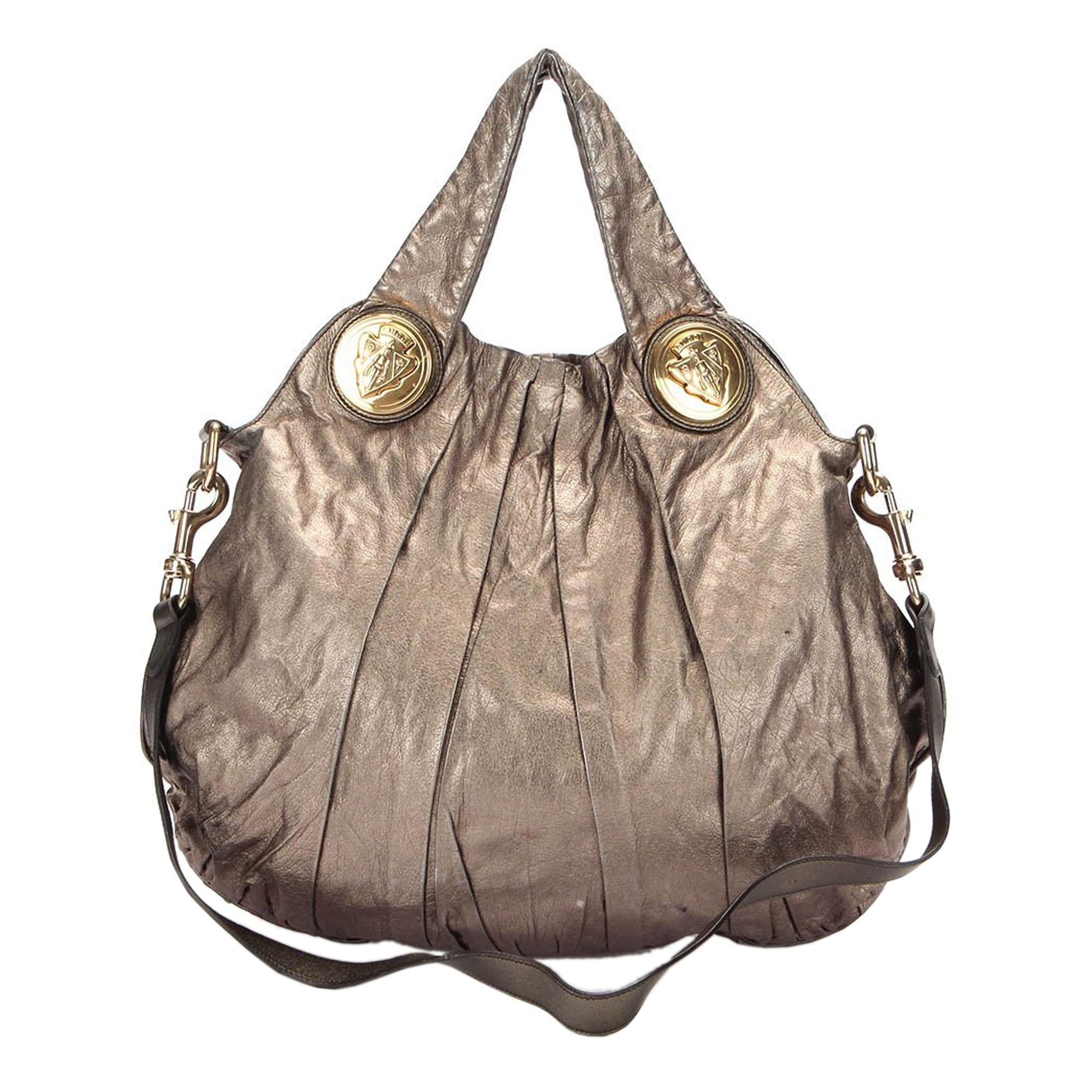 Gucci Hysteria SHG-FRz2P0 Leather Calf Silver Satchel Bag