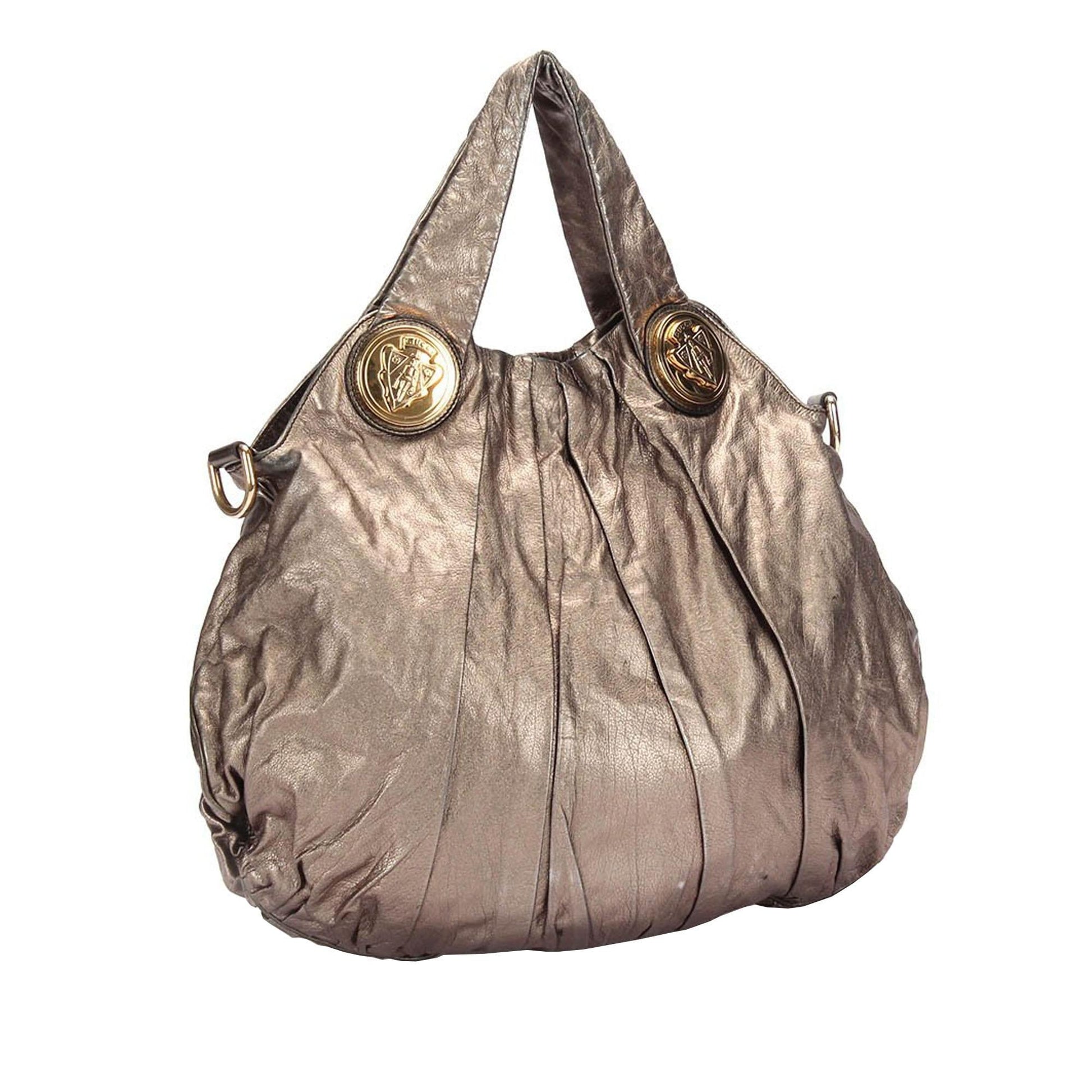 Gucci Hysteria SHG-FRz2P0 Leather Calf Silver Satchel Bag