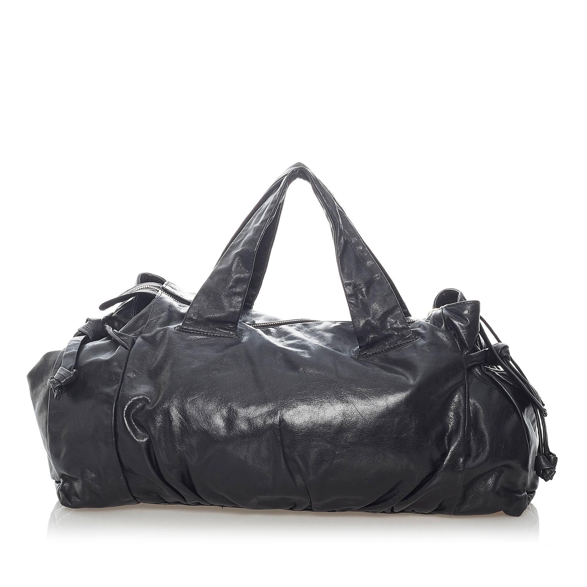Gucci Hysteria SHG Leather Calf Black Tote Bag
