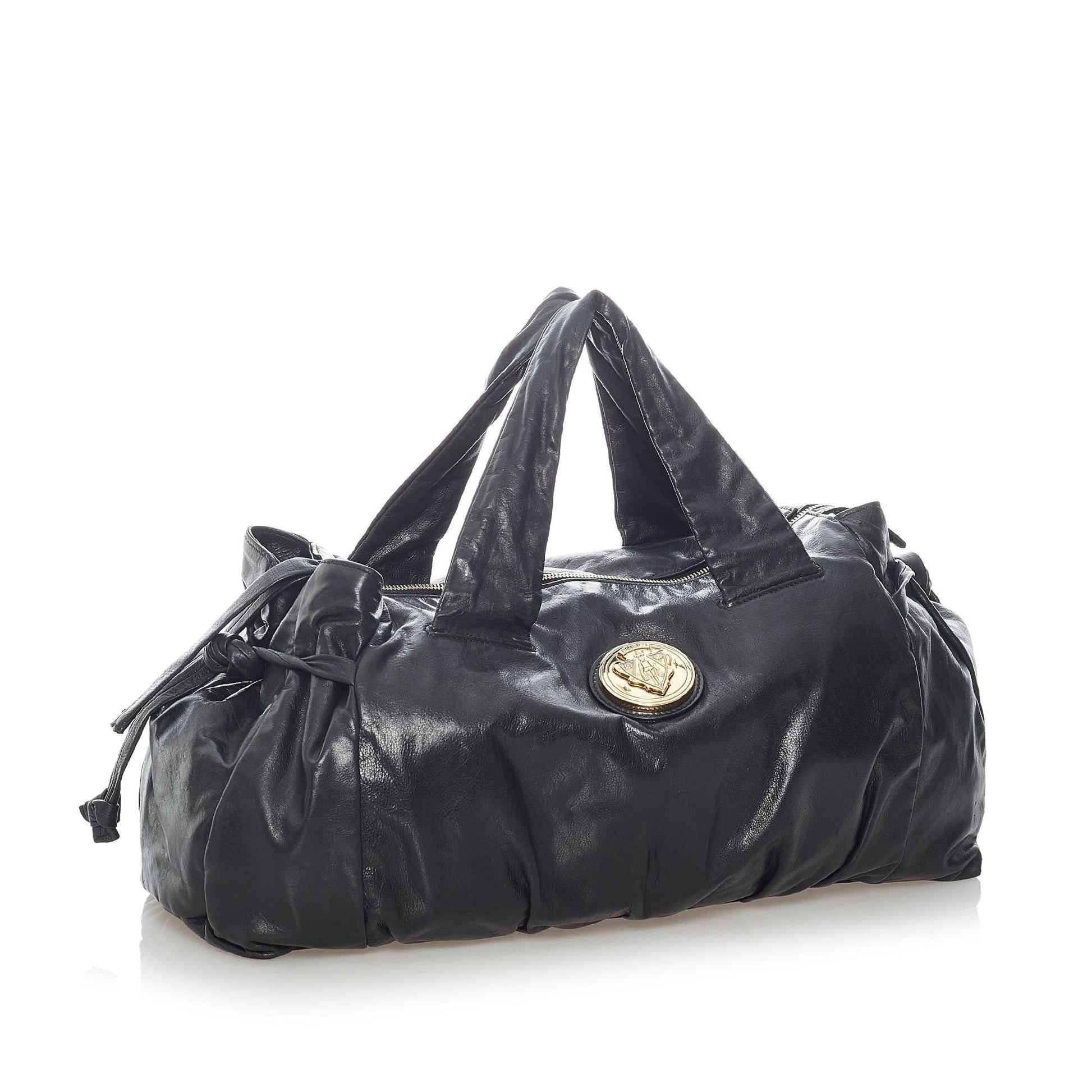 Gucci Hysteria SHG Leather Calf Black Tote Bag