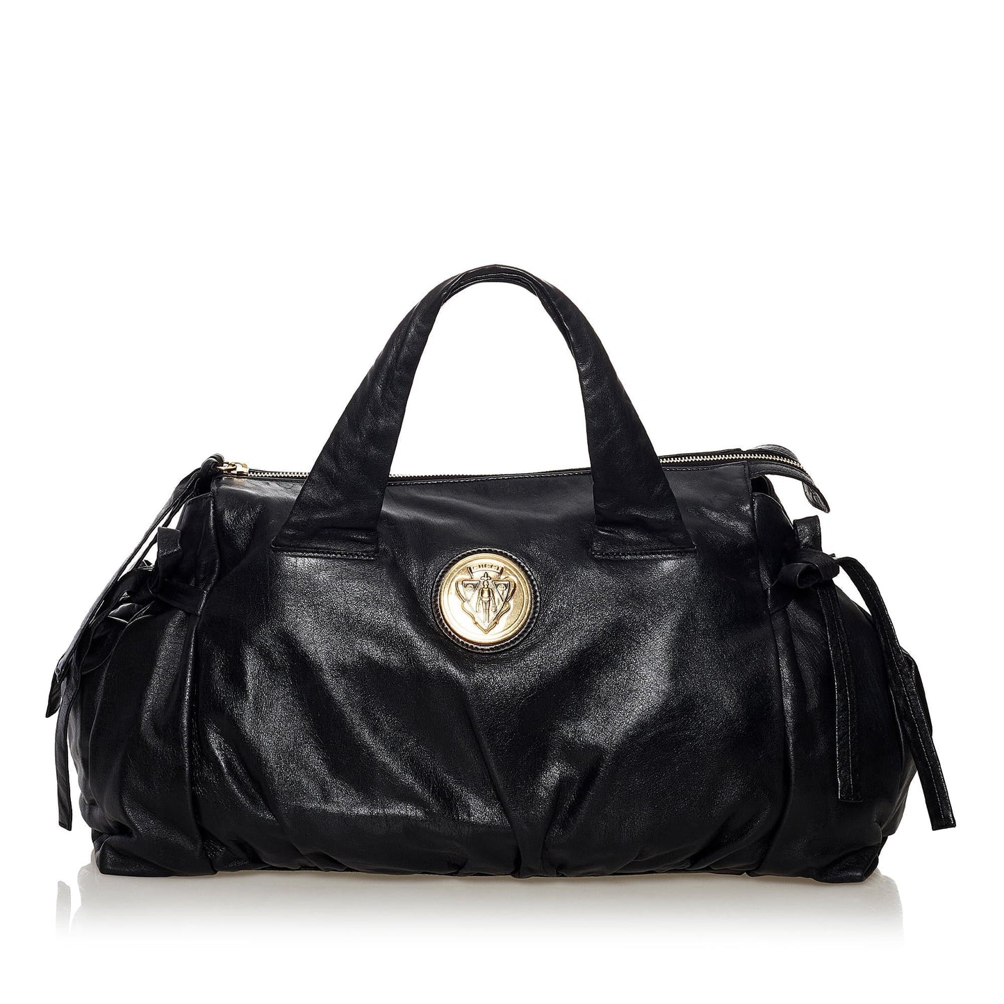 Gucci Hysteria SHG Leather Calf Black Tote Bag Bag Shg