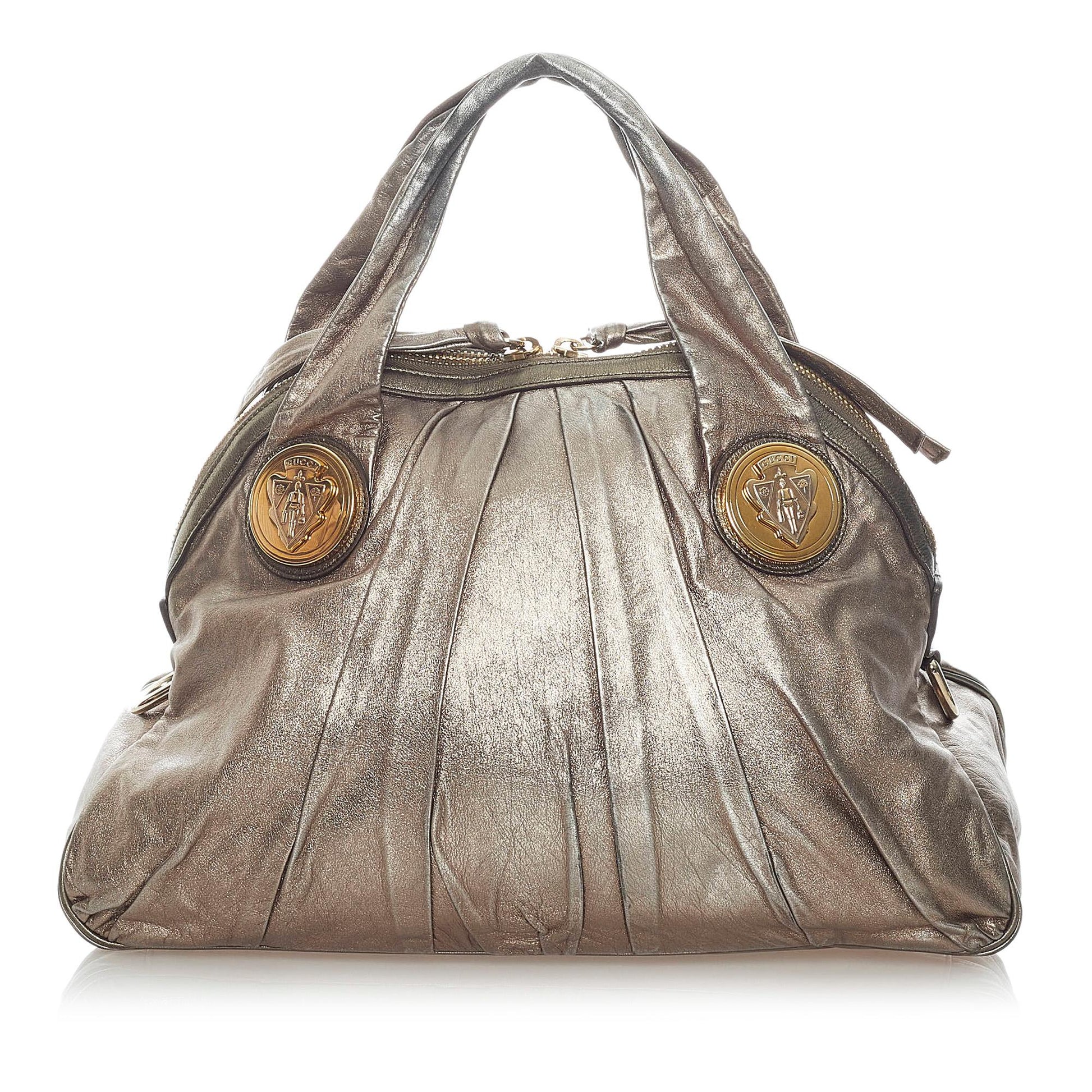 Gucci Hysteria SHG Leather Calf Gold Tote Bag