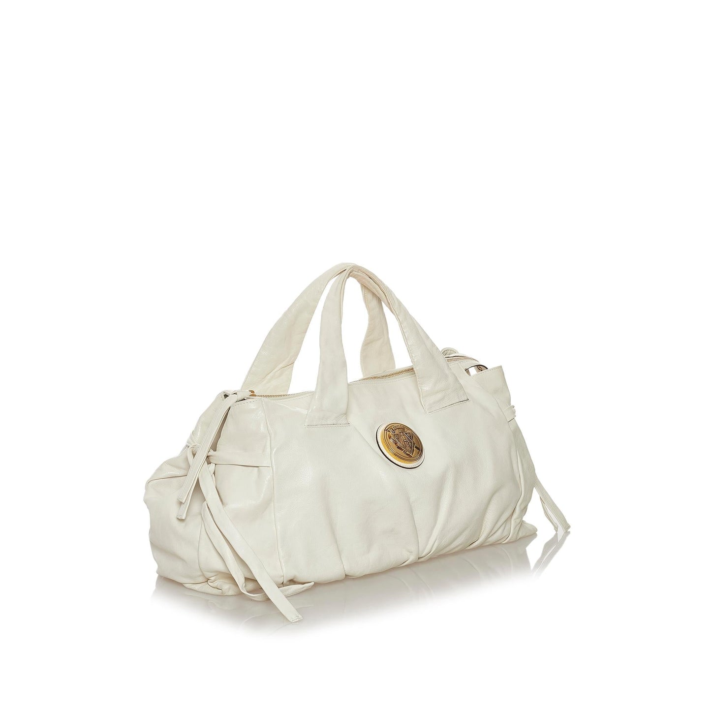 Gucci Hysteria SHG Leather Calf White Tote Bag