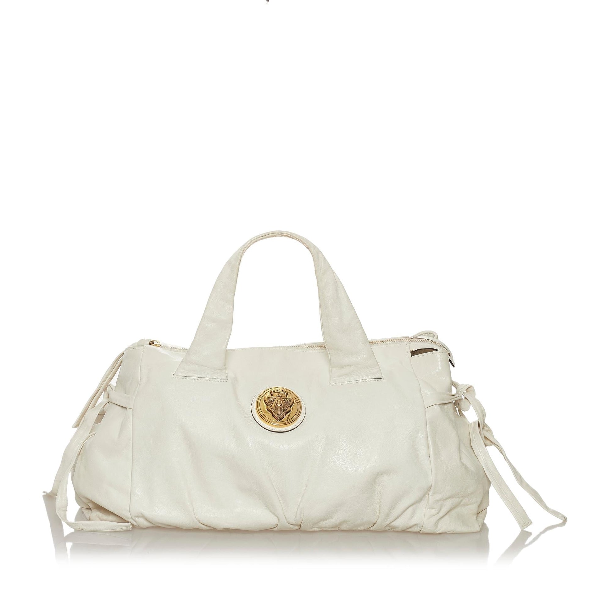Gucci Hysteria SHG Leather Calf White Tote Bag Bag Shg