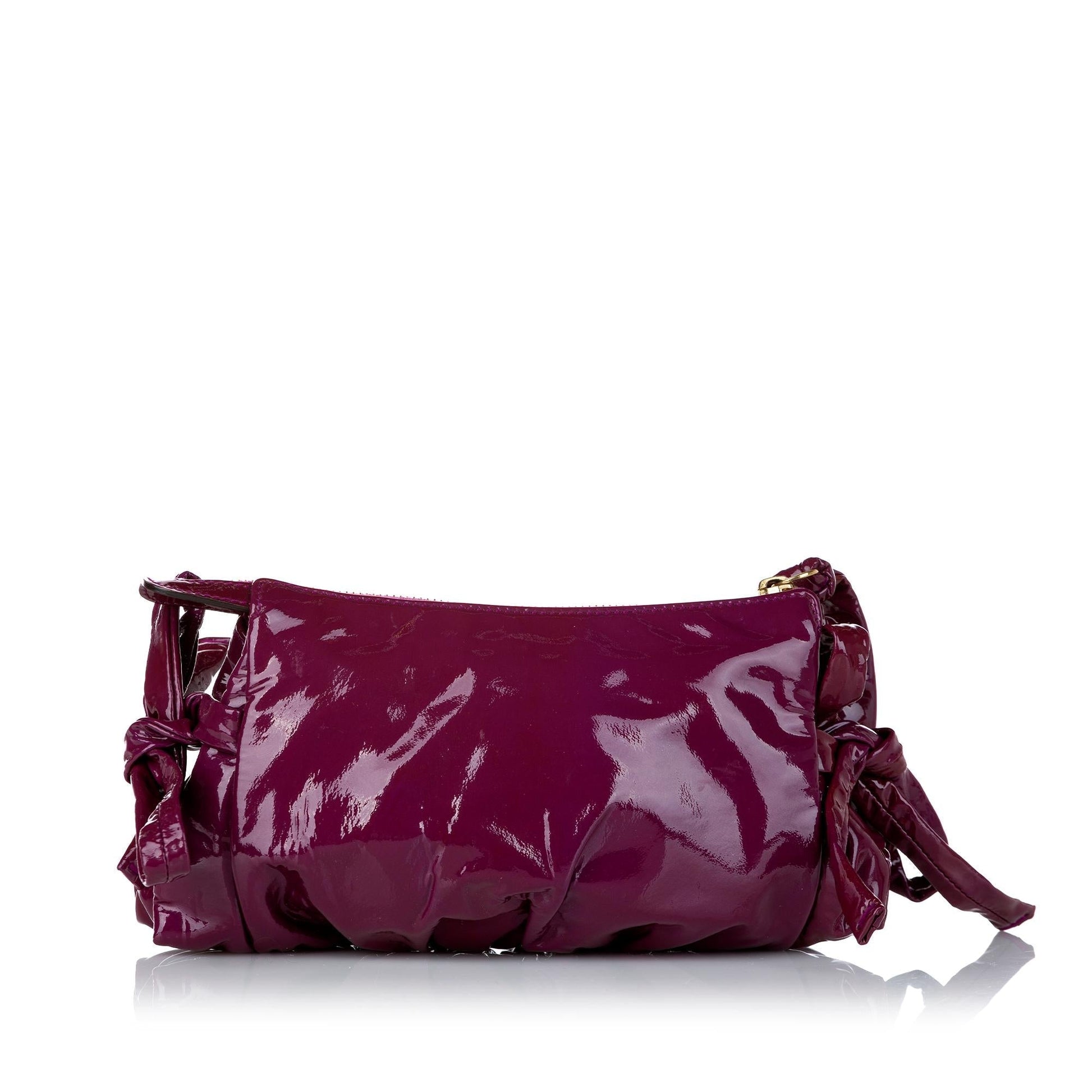 Gucci Hysteria SHG Leather Patent Clutch Bag