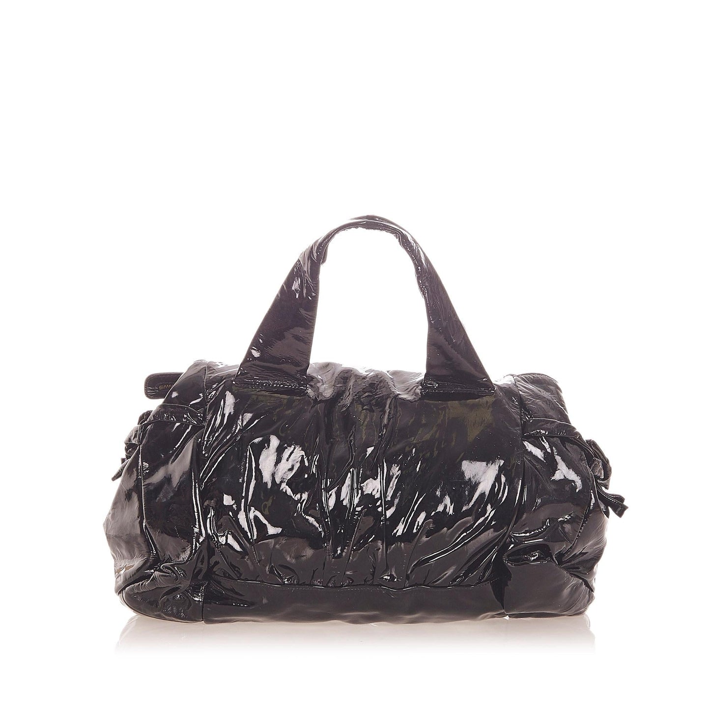 Gucci Hysteria SHG Leather Patent Black Satchel Bag 4