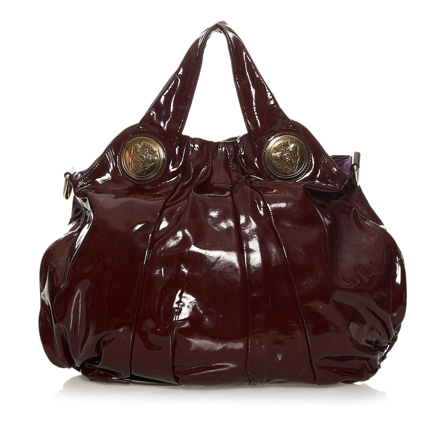 Gucci Hysteria SHG Leather Patent Red Tote Bag