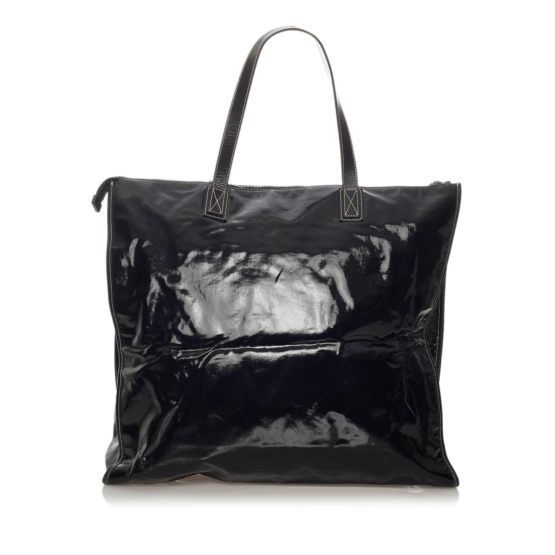 Gucci Hysteria SHG Leather Patent Black Tote Bag