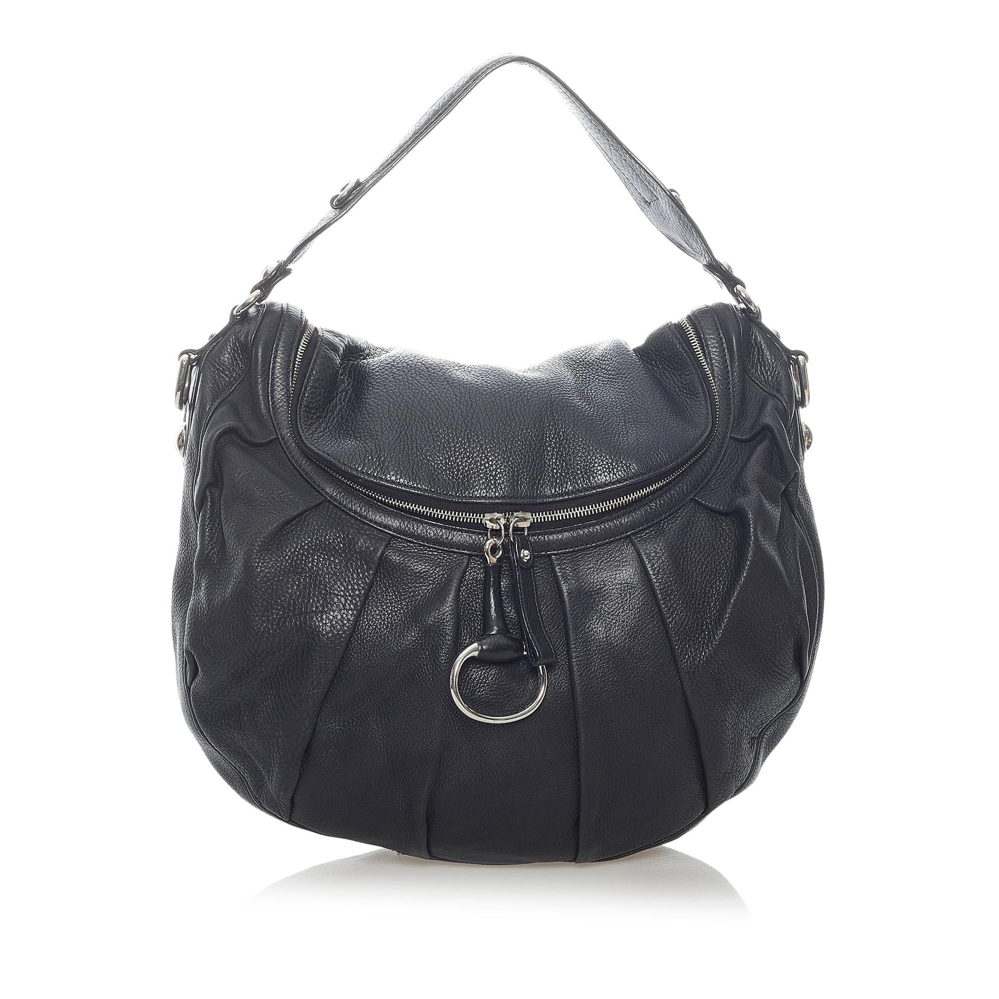 Gucci Icon Bit SHG Leather Calf Black Shoulder Bag