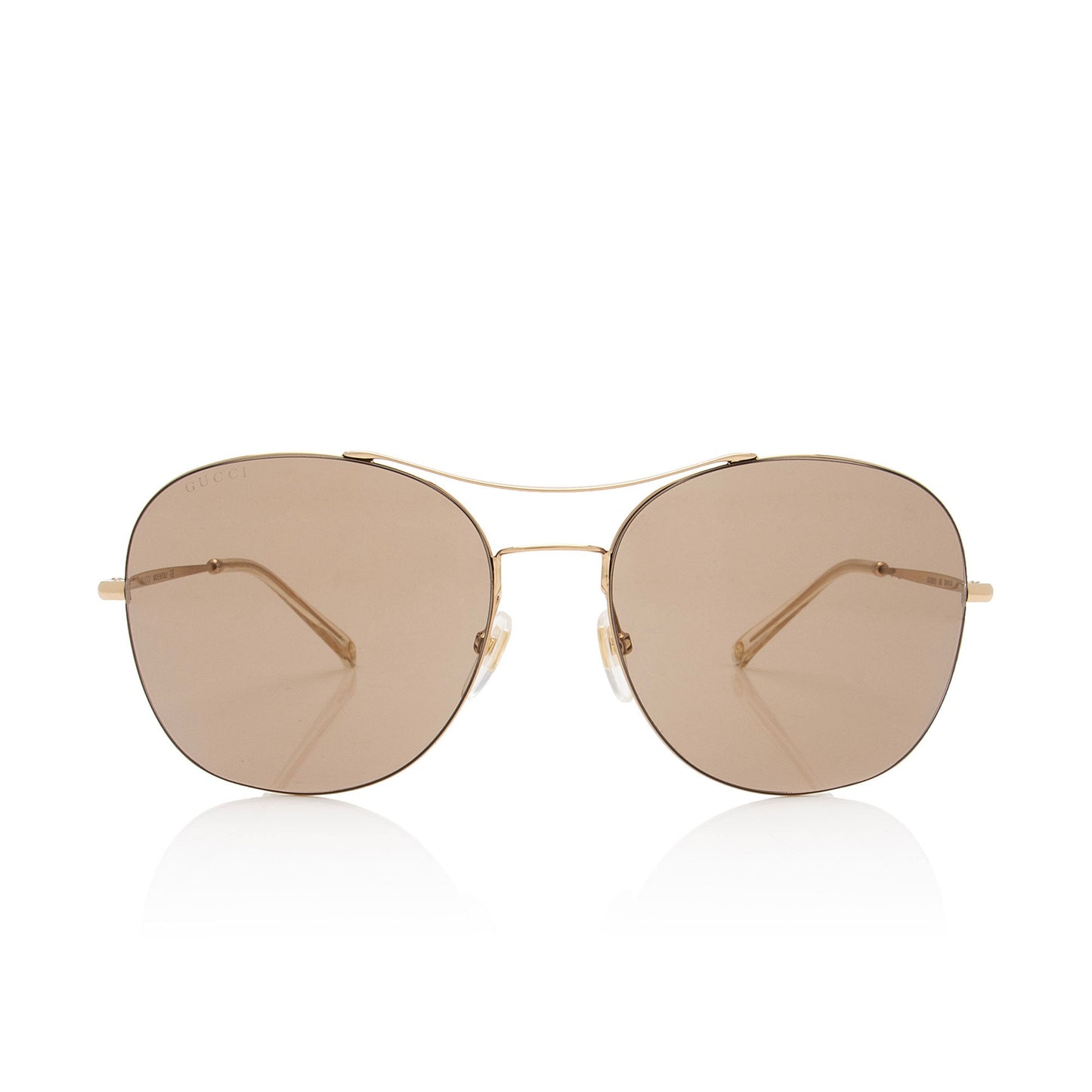 Gucci Interlocking G Aviator Sunglasses Gold Accessory