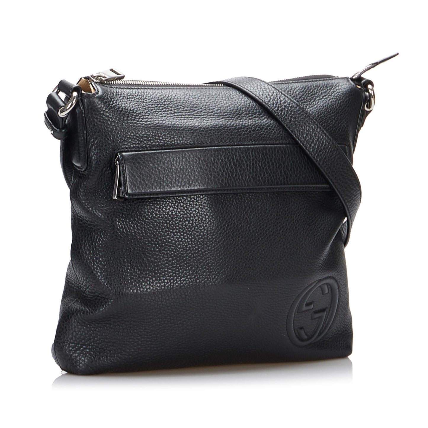 Gucci Interlocking G SHG-jPCoRS Calf Black Crossbody Bag
