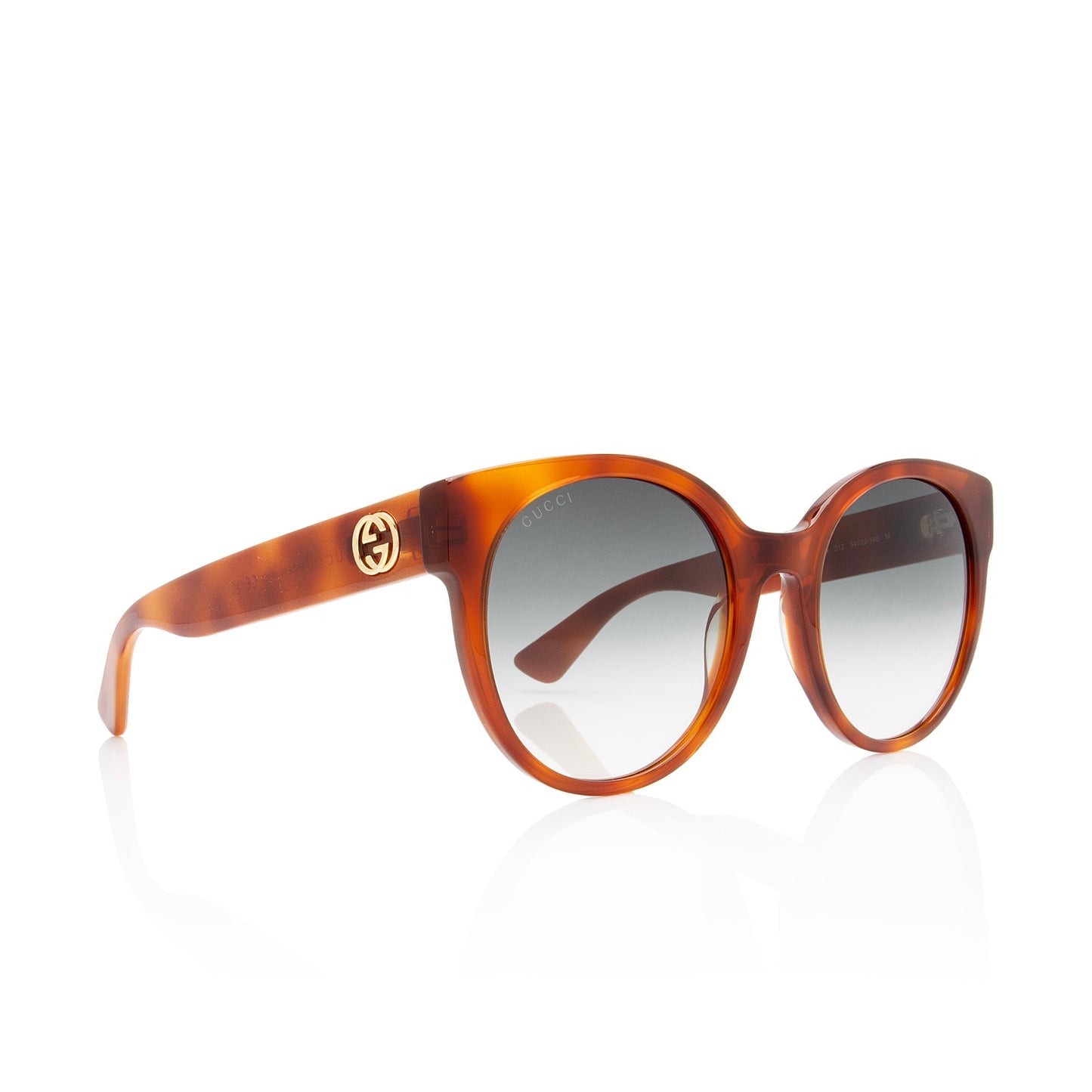 Gucci Interlocking G Round Cat Eye Brown Accessory