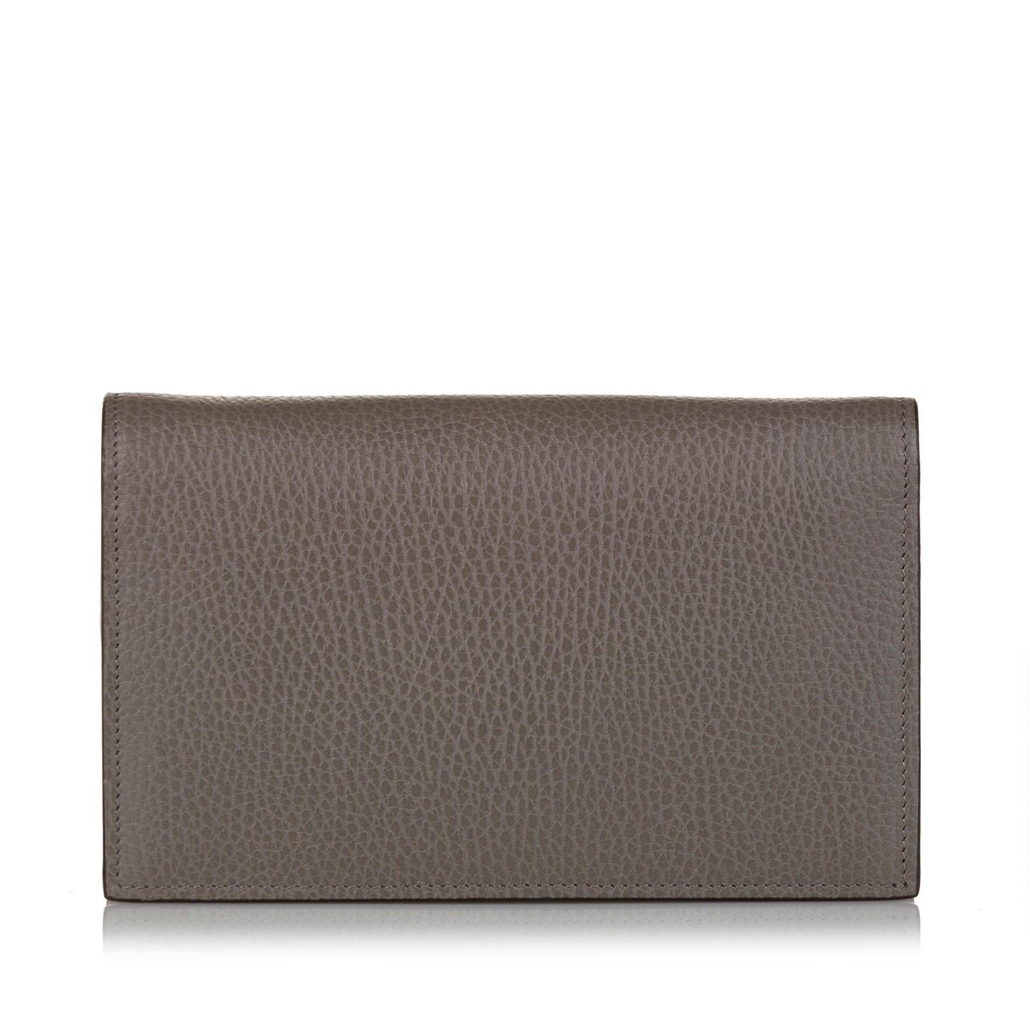 Gucci Interlocking G Wallet On 4 Calf Grey Chain Crossbody Bag