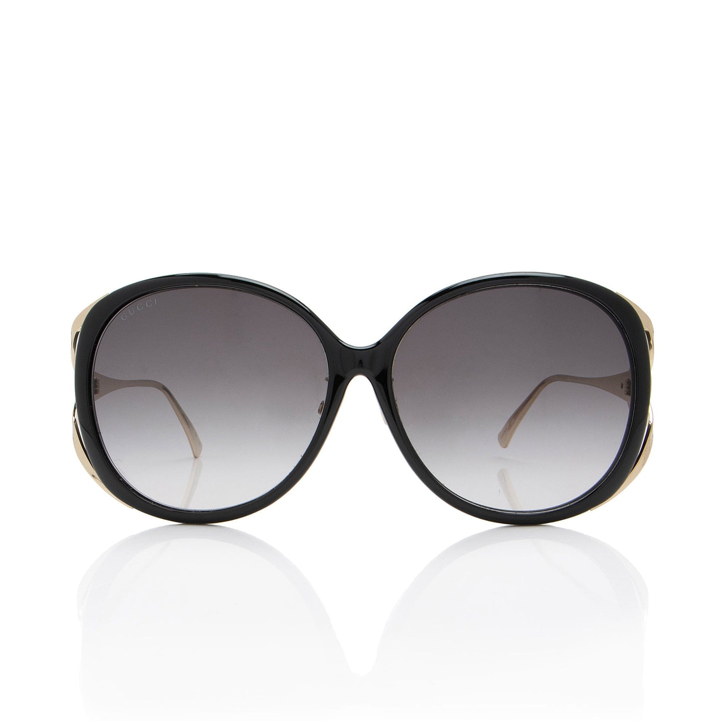 Gucci Interlocking G Web Oversized Oval Black Accessory