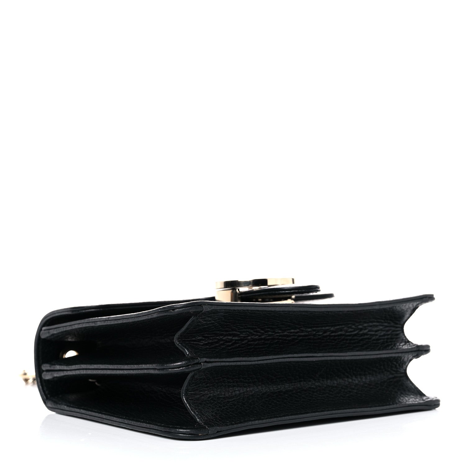 Gucci Interlocking GG Leather Black Crossbody Bag