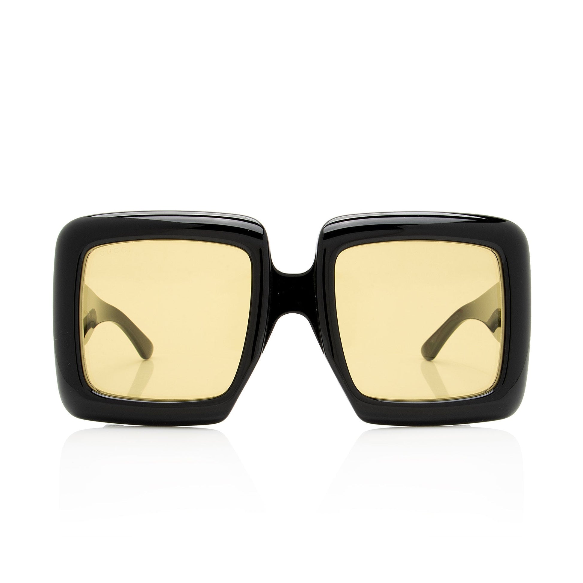 Gucci Interlocking GG Oversized Square Sunglasses Black Accessory