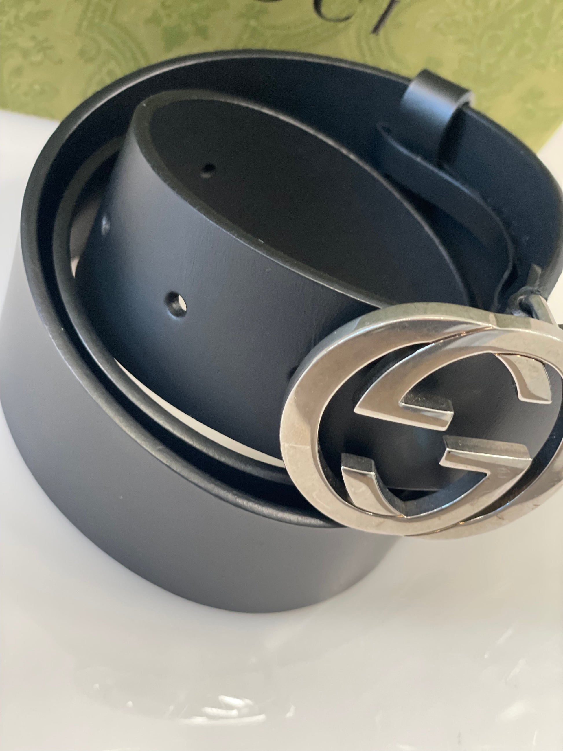 Gucci GG Leather Belt Leather Belt