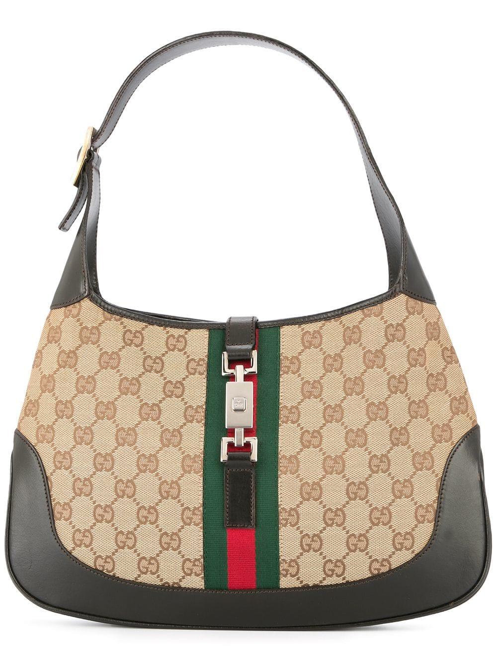 Gucci JACKIE Canvas Shoulder Bag