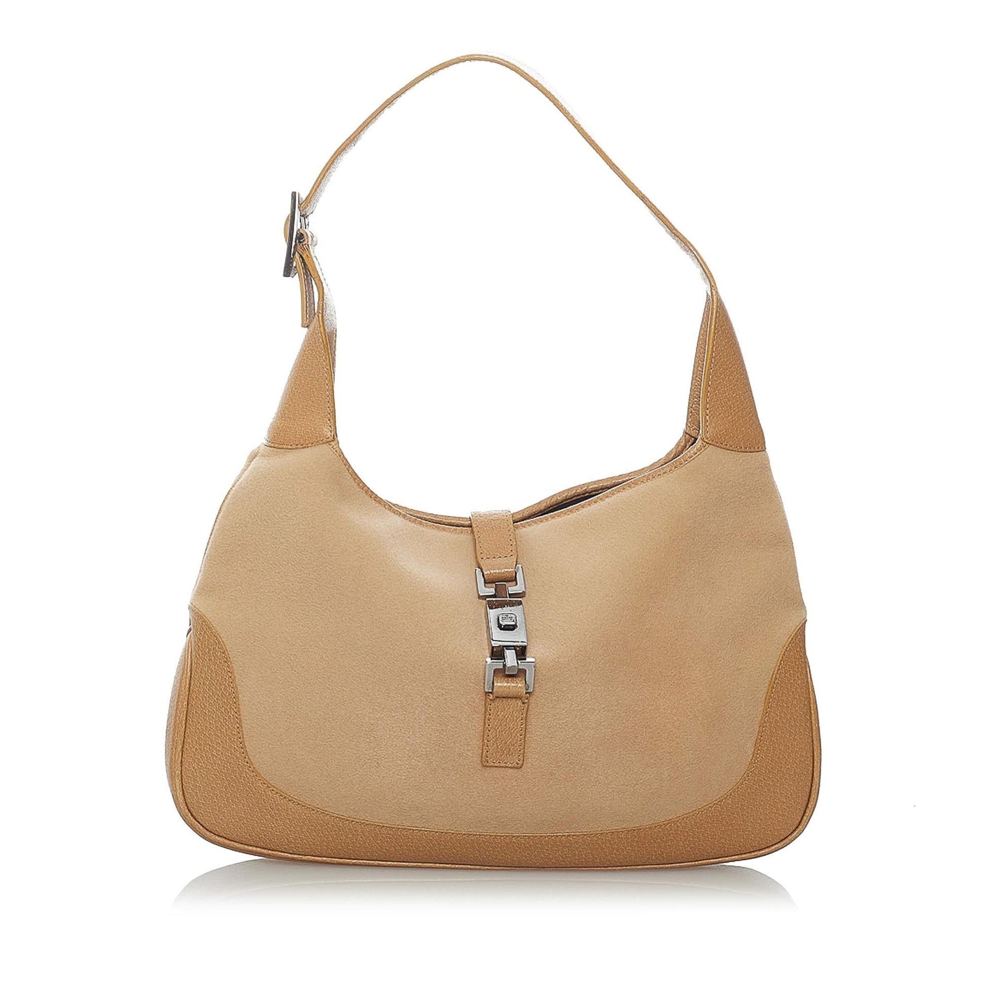 Gucci Jackie SHG Canvas Brown Shoulder Bag