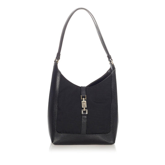 Gucci Jackie SHG Canvas Black Shoulder Bag 3