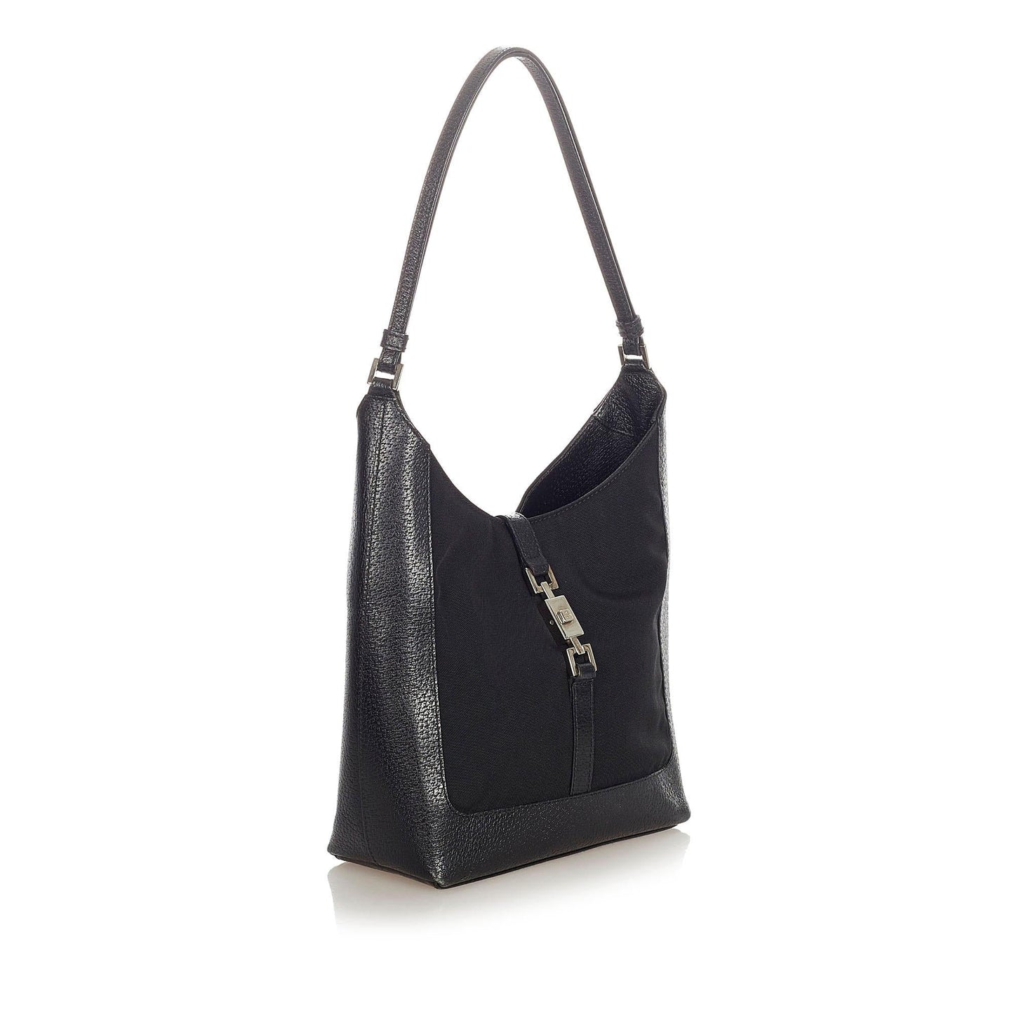 Gucci Jackie SHG Canvas Black Shoulder Bag 3