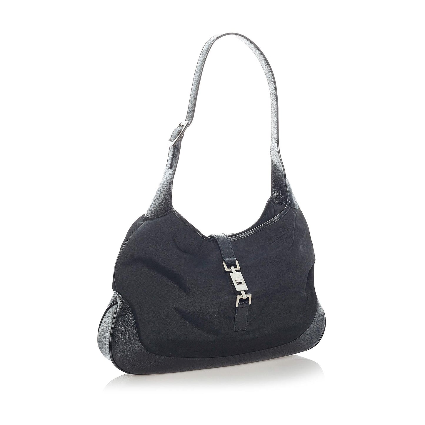 Gucci Jackie SHG Canvas Black Shoulder Bag 4