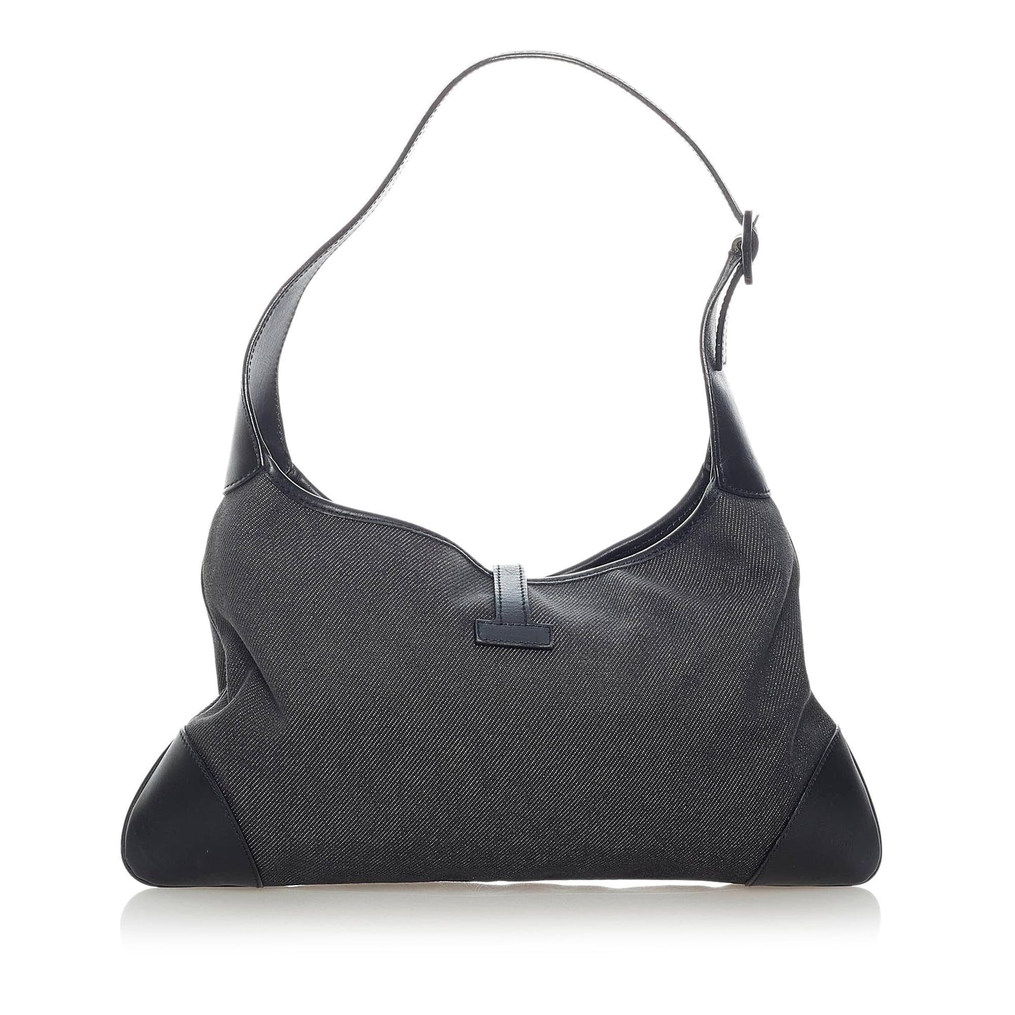 Gucci Jackie SHG Denim Black Shoulder Bag