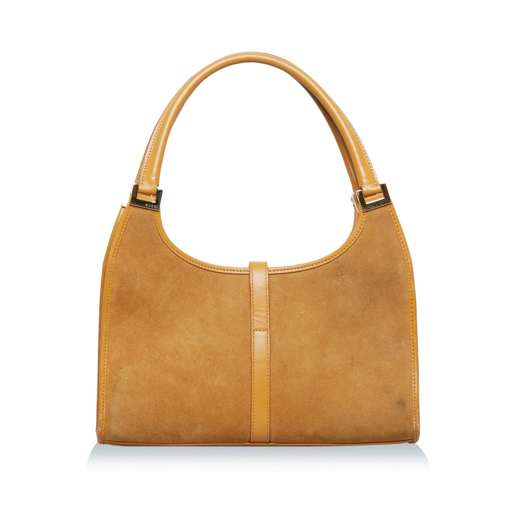 Gucci Jackie SHG-MGzG99 Calf Brown Satchel Bag