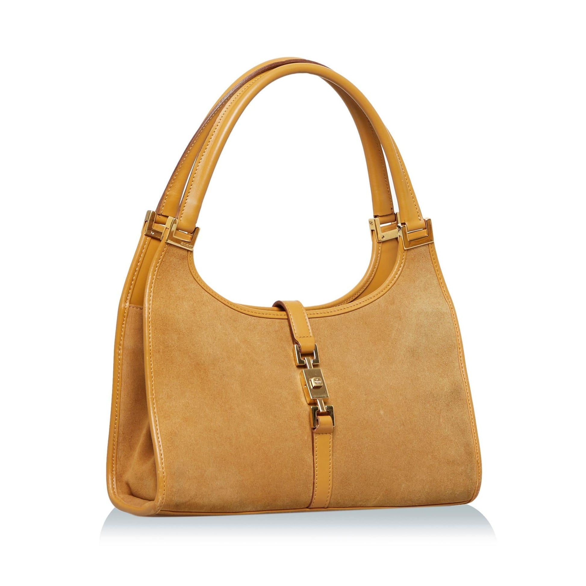 Gucci Jackie SHG-MGzG99 Calf Brown Satchel Bag