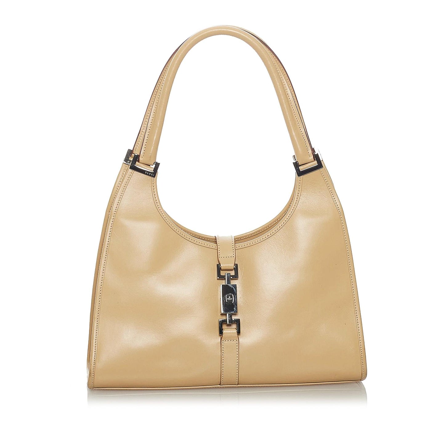 Gucci Jackie SHG Leather Calf Brown Satchel Bag