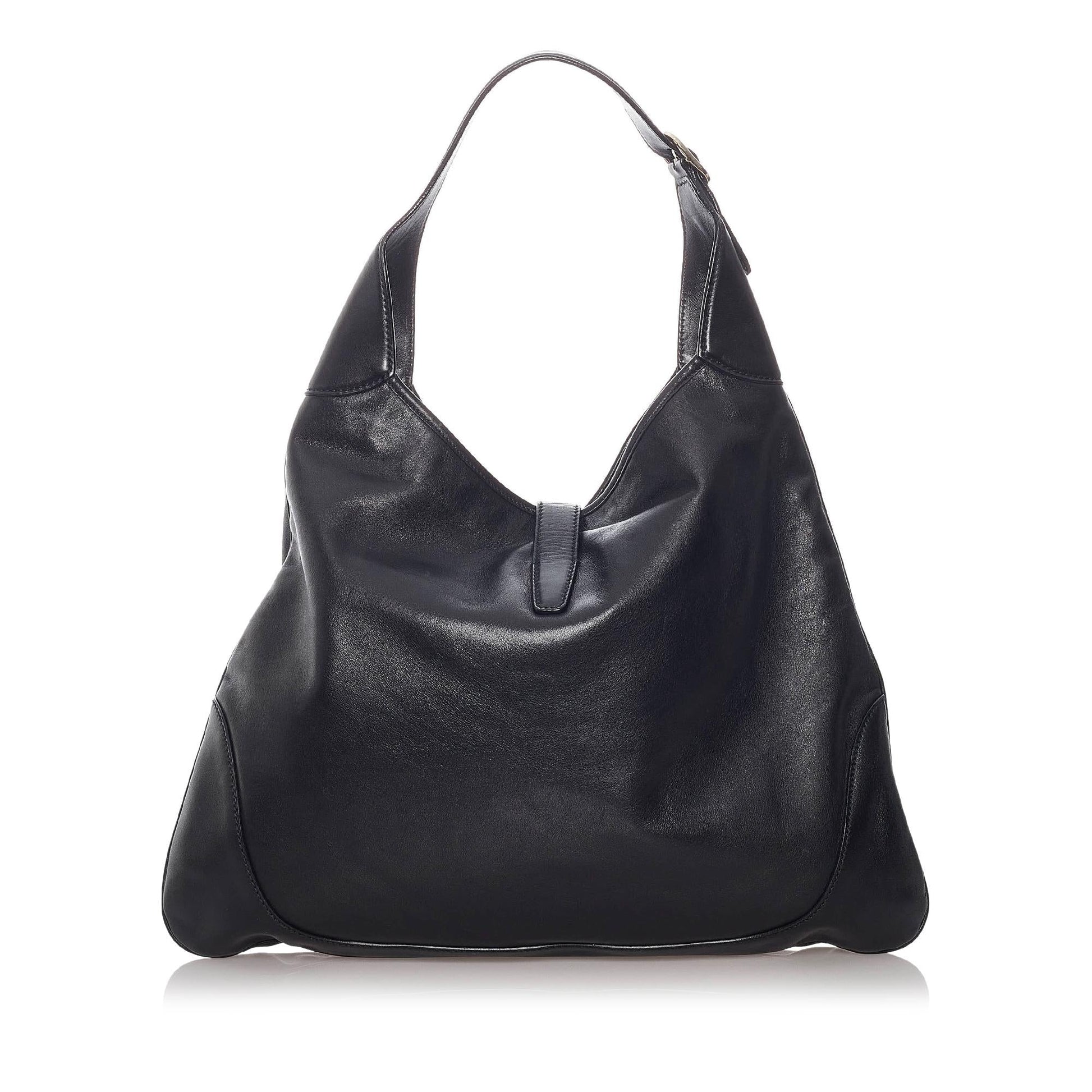 Gucci Jackie SHG Leather Calf Black Shoulder Bag Bag Shg