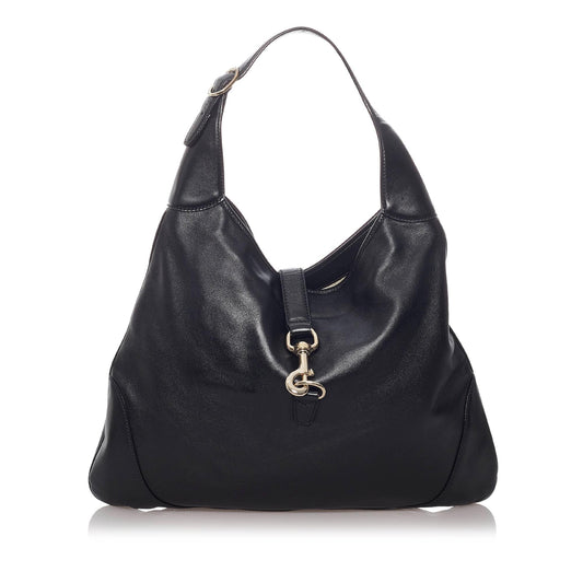 Gucci Jackie SHG Leather Calf Black Shoulder Bag Bag Shg