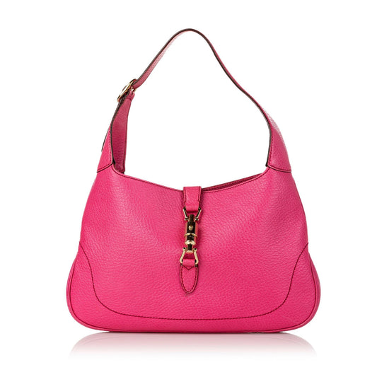 Gucci Jackie SHG Leather Calf Pink Shoulder Bag