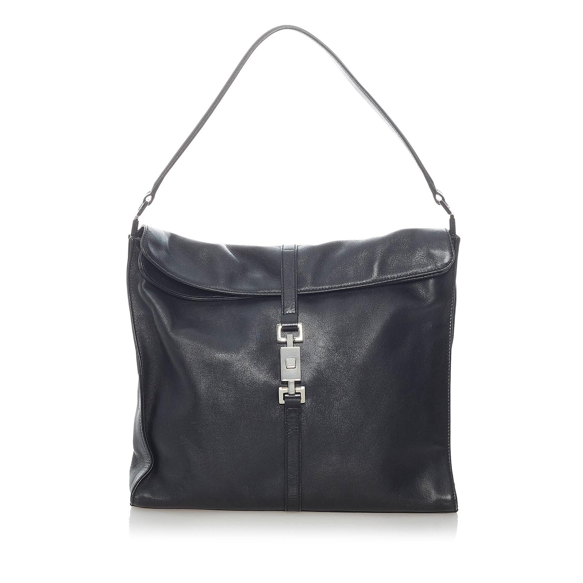 Gucci Jackie SHG Leather Calf Black Shoulder Bag 4