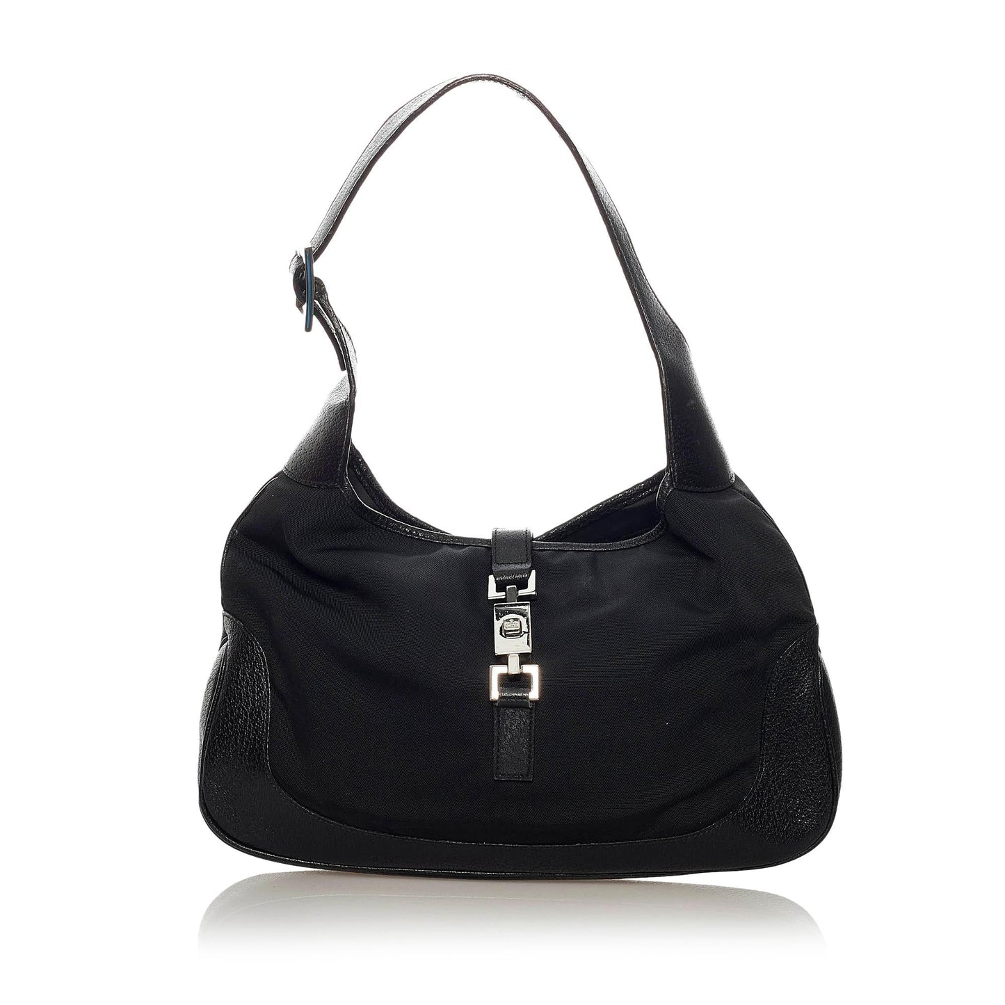 Gucci Jackie SHG Nylon Calf Black Shoulder Bag Bag Shg
