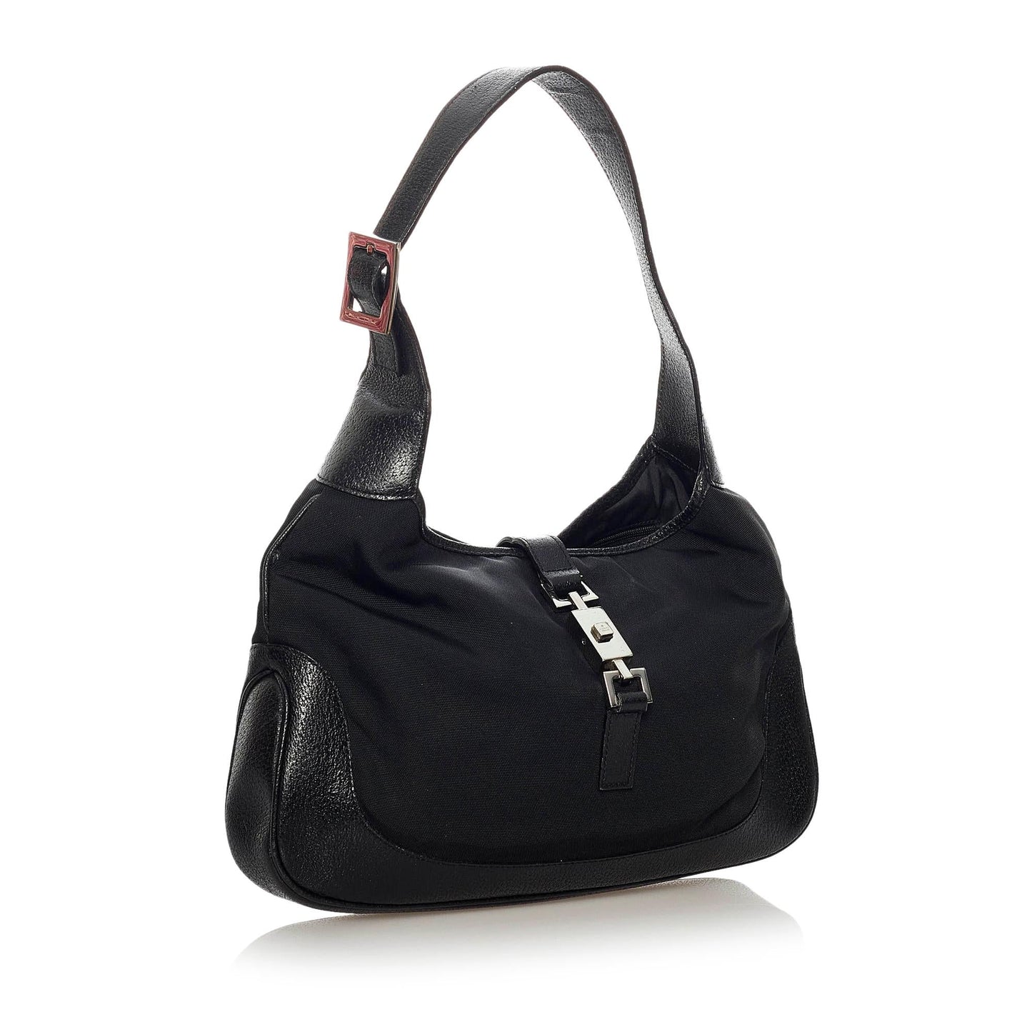 Gucci Jackie SHG Nylon Calf Black Shoulder Bag Bag Shg