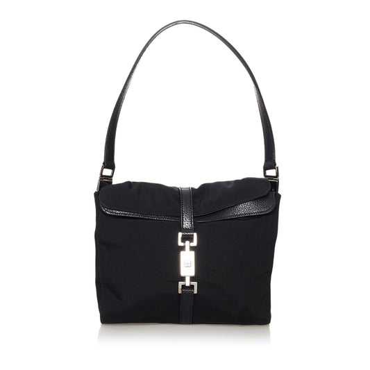 Gucci Jackie SHG Nylon Black Shoulder Bag Bag Shg