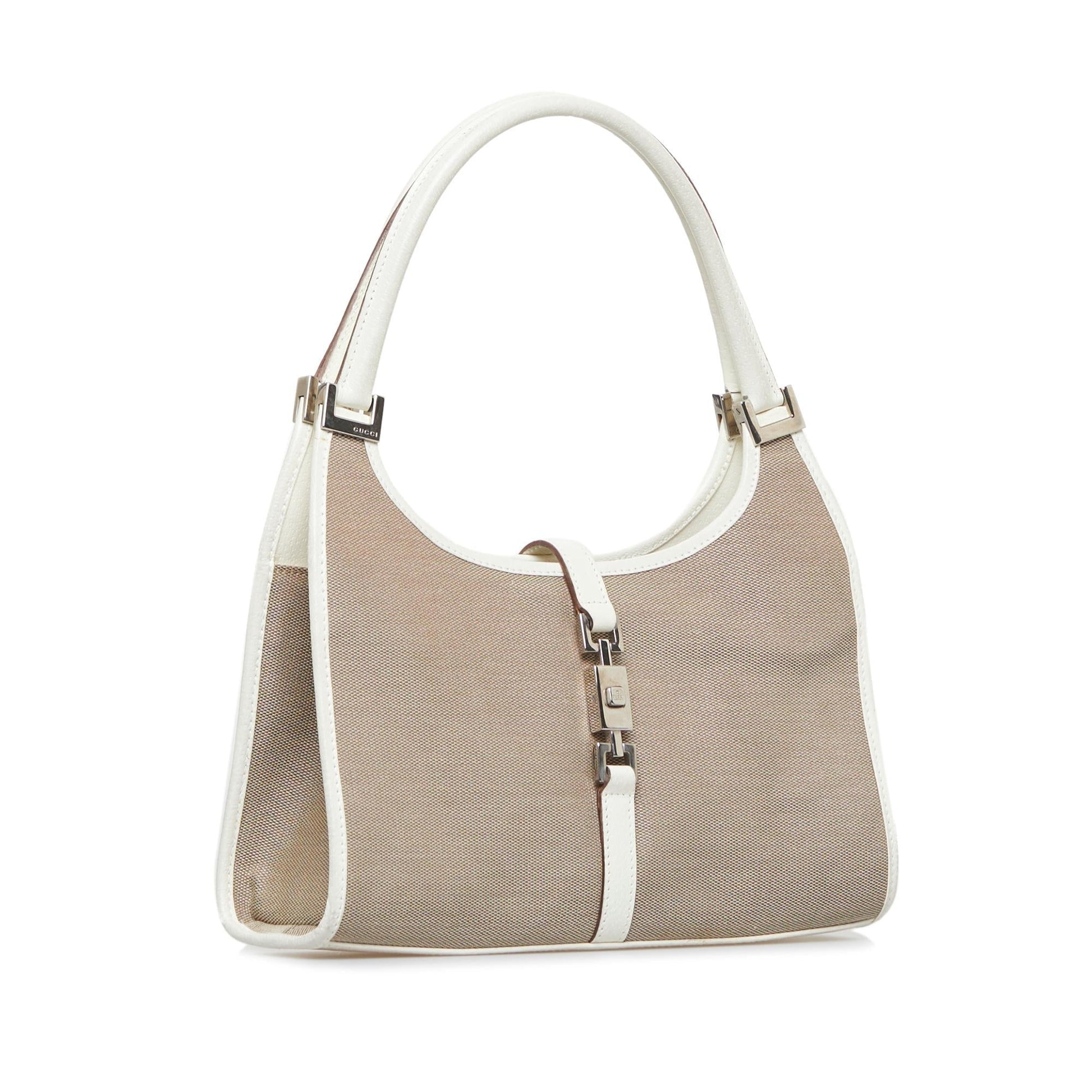 Gucci Jackie O SHG-EnwhlJ Canvas Brown Shoulder Bag